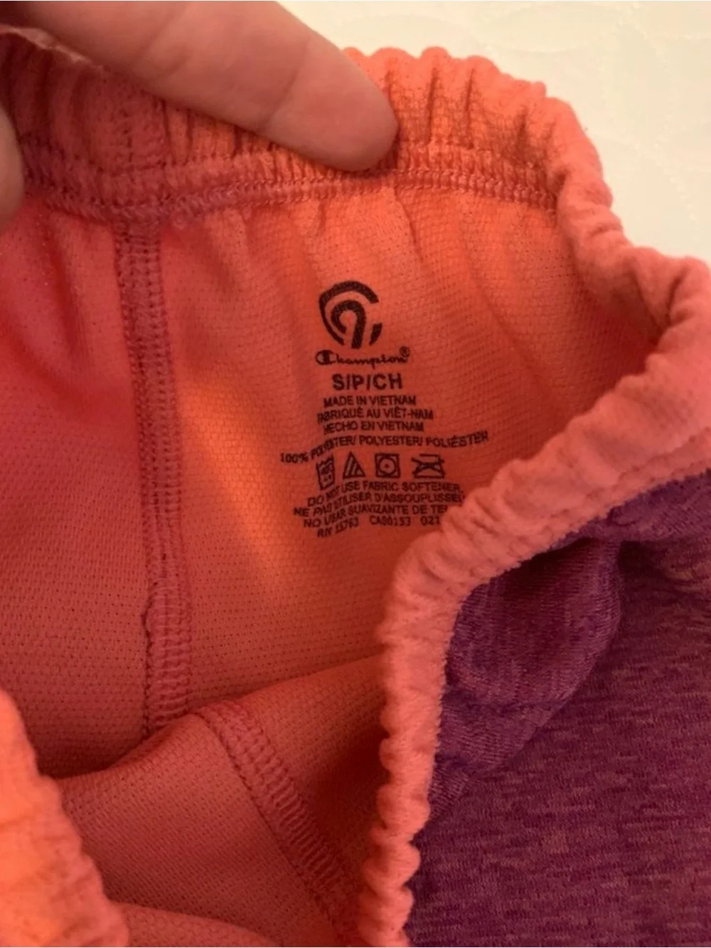 Champion Kids Two-Piece Pajama Set - Magenta with Coral Trim